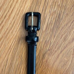 Talbots Black Leather Belt